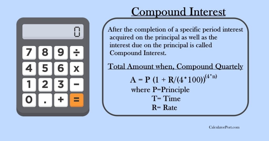 total-amount-compound-quarterly-calculator-definition-formula