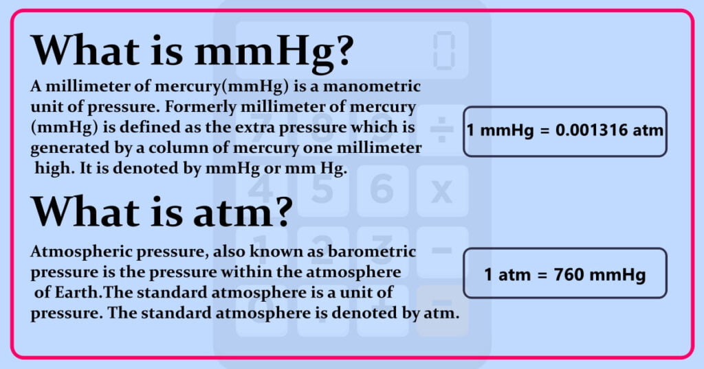 Atm To MmHg Converter Easy To Convert CalculatorPort