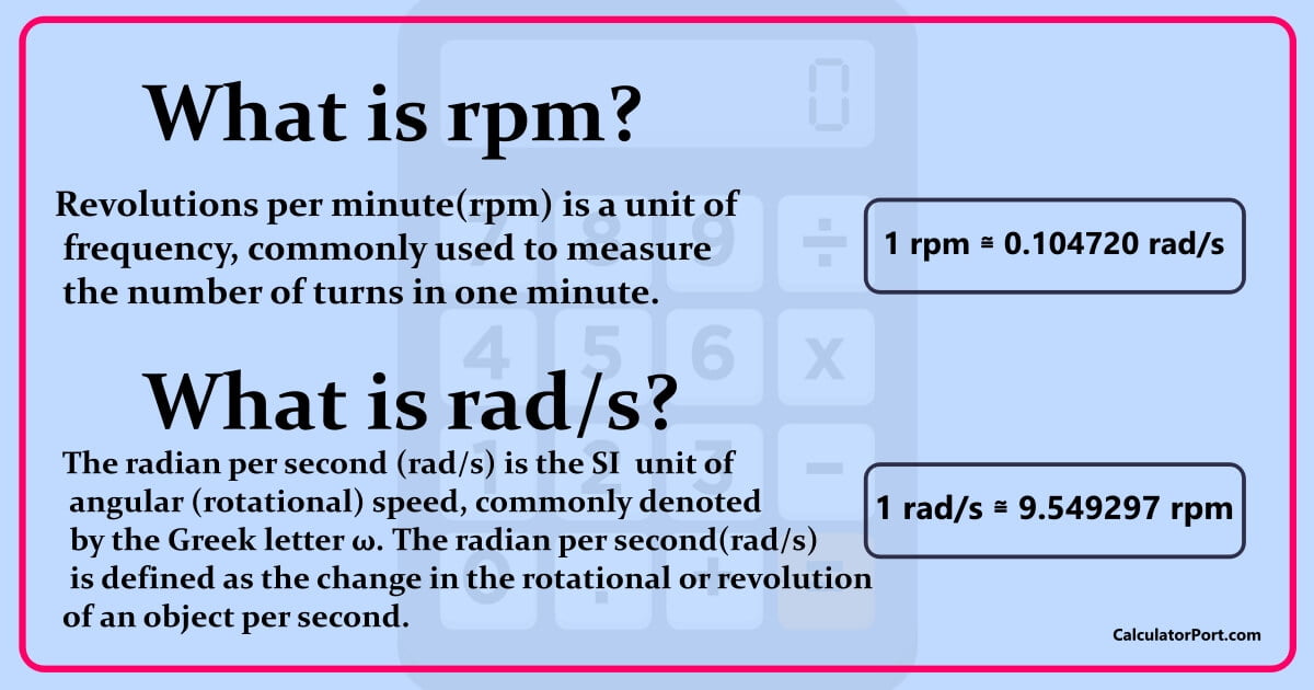 Convers o Rpm Para Rad s ENSINO